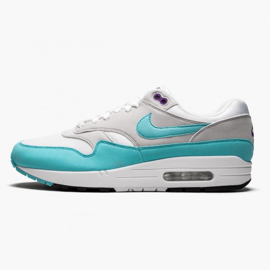 Nike Air Max 1 Anniversary Aqua 908375 105 Dame/Herre