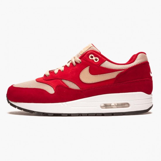 Nike Air Max 1 Curry Pack Rød 908366 600 Dame/Herre