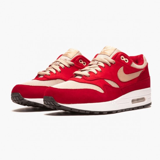 Nike Air Max 1 Curry Pack Rød 908366 600 Dame/Herre