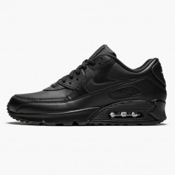 Nike Air Max 90 Leather Sort 302519 001 Dame/Herre 