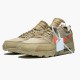 Nike Air Max 90 OFF WHITE Desert Ore AA7293 200 Dame/Herre