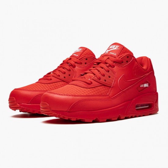 Nike Air Max 90 Triple Rød 285 602 Dame/Herre