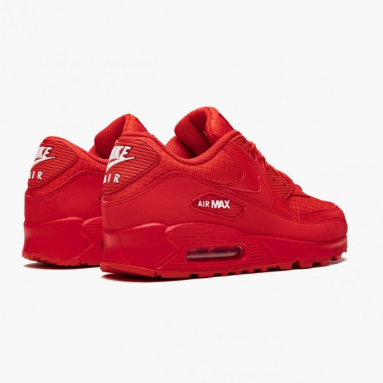 Nike Air Max 90 Triple Rød 285 602 Dame/Herre