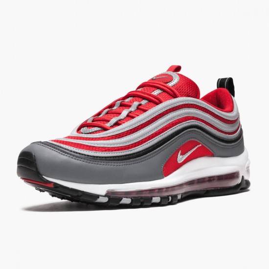 Nike Air Max 97 Dark Grå Gym Rød 921826 007 Dame/Herre