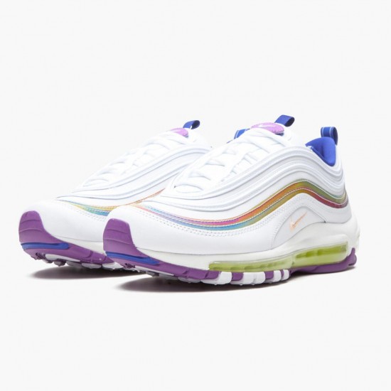 Nike Air Max 97 Hvid Iridescent Stripes CW2456 100 Dame