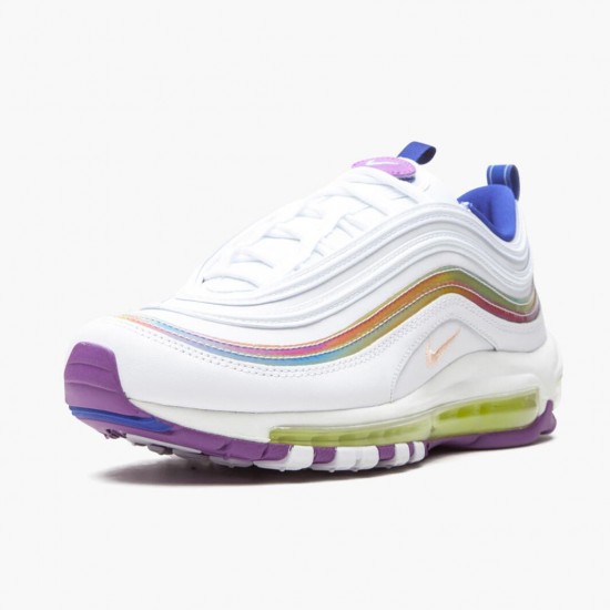 Nike Air Max 97 Hvid Iridescent Stripes CW2456 100 Dame