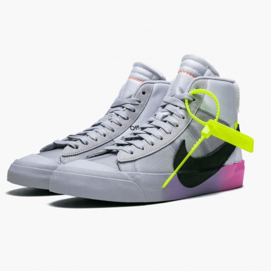 Nike Blazer Mid Off Hvid Wolf Grå Serena Queen AA3832 002 Dame/Herre