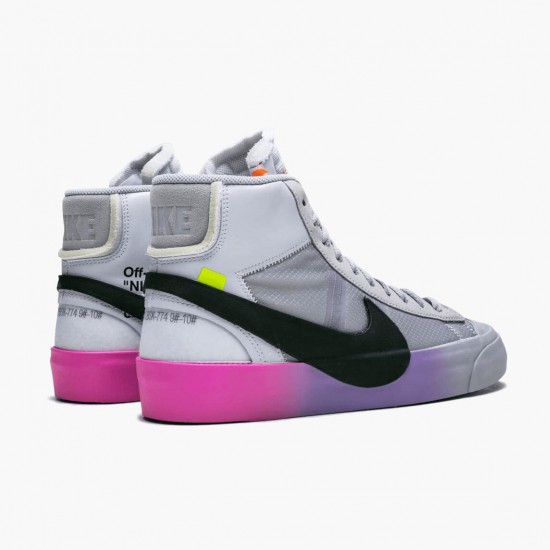 Nike Blazer Mid Off Hvid Wolf Grå Serena Queen AA3832 002 Dame/Herre