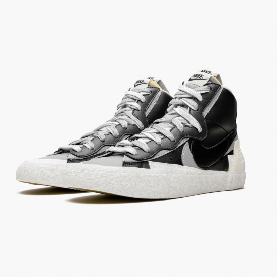 Nike Blazer Mid sacai Sort Grå BV0072 002 Dame/Herre