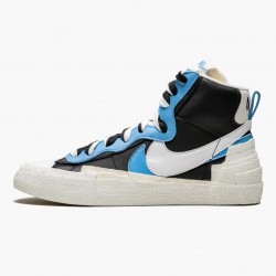 Nike Blazer Mid sacai Hvid Sort Legend Blå BV0072 001 Dame/Herre