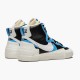 Nike Blazer Mid sacai Hvid Sort Legend Blå BV0072 001 Dame/Herre