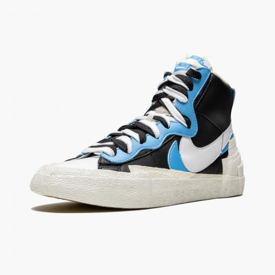 Nike Blazer Mid sacai Hvid Sort Legend Blå BV0072 001 Dame/Herre