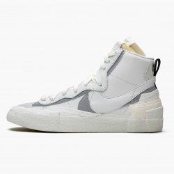 Nike Blazer Mid sacai Hvid Grå BV0072 100 Dame/Herre