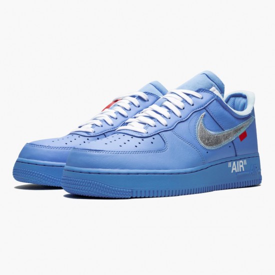 Nike Air Force 1 Low Off Hvid MCA University Blå