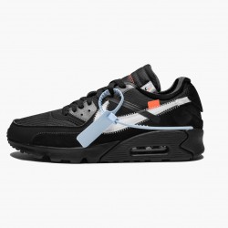 Nike Air Max 90 OFF WHITE Sort AA7293 001 Dame/Herre