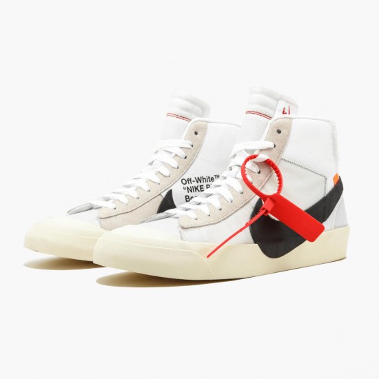 Nike Blazer Mid Off Hvid AA3832 100 Dame/Herre