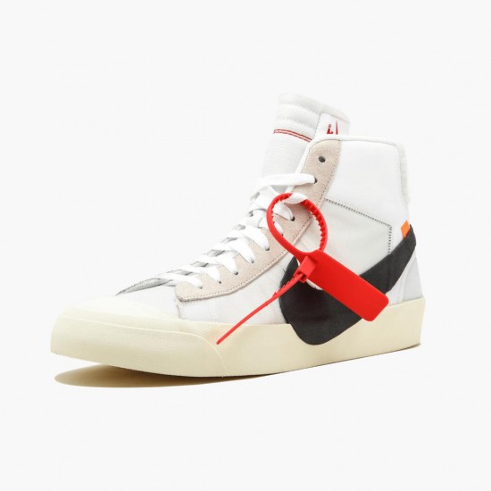 Nike Blazer Mid Off Hvid AA3832 100 Dame/Herre