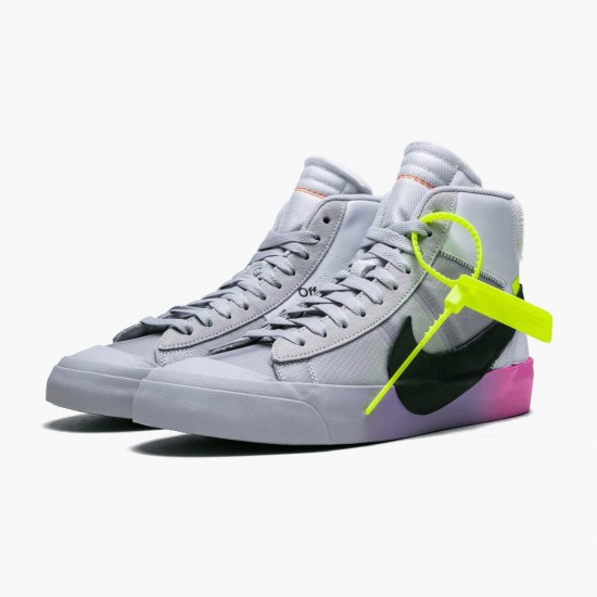 Nike Blazer Mid Off-Hvid Wolf Grå Serena Queen AA3832 002 Dame/Herre