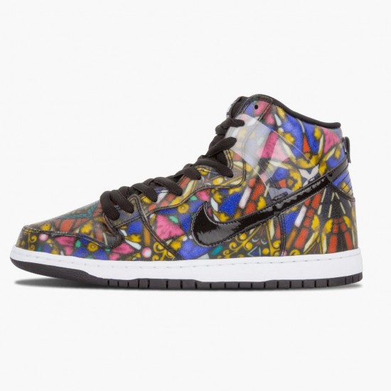 Nike Dunk SB High Cncpts Stained Glass 313171 606 Dame/Herre