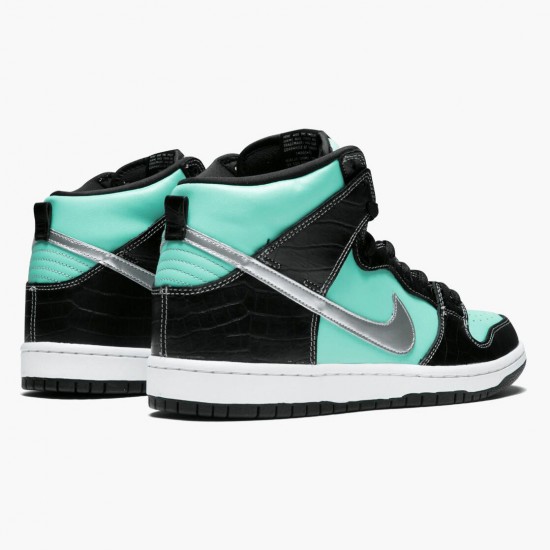 Nike Dunk SB High Diamond Supply Co Tiffany 653599 400 Dame/Herre