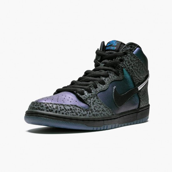 Nike SB Dunk High Sort Sheep Hornet BQ6827 001 Dame/Herre