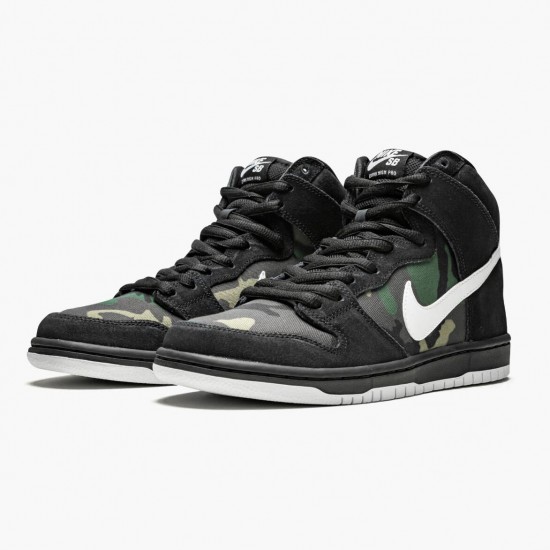 Nike SB Dunk High Camo CT6680 100 Dame/Herre