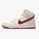 Nike SB Dunk High Sail Bright Crimson CV9499 100 Dame/Herre