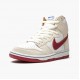 Nike SB Dunk High Sail Bright Crimson CV9499 100 Dame/Herre