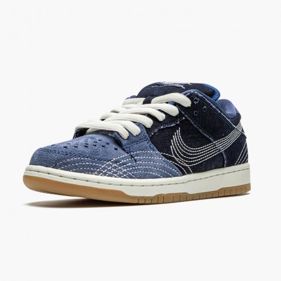 Nike SB Dunk Low Denim Sashiko CV0316 400 Dame/Herre