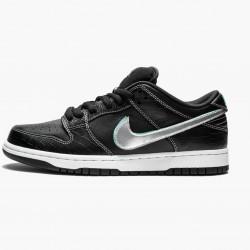 Nike SB Dunk Low Diamond Supply Co Sort Diamond BV1310 001 Dame/Herre