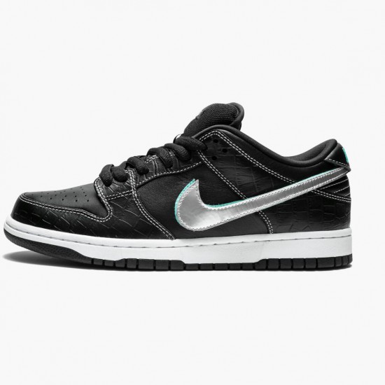 Nike SB Dunk Low Diamond Supply Co Sort Diamond BV1310 001 Dame/Herre