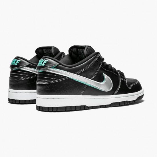 Nike SB Dunk Low Diamond Supply Co Sort Diamond BV1310 001 Dame/Herre