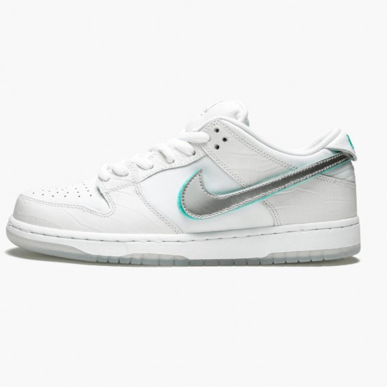 Nike SB Dunk Low Diamond Supply Co Hvid Diamond BV1310 100 Dame/Herre