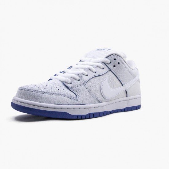 Nike SB Dunk Low Premium Hvid Game Royal CJ6884 100 Dame/Herre