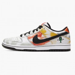 Nike SB Dunk Low Raygun Tie Dye Hvid BQ6832 101 Dame/Herre