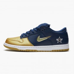 Nike SB Dunk Low Supreme Jewel Swoosh Guld CK3480 700 Herre