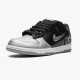 Nike SB Dunk Low Supreme Jewel Swoosh Silver CK3480 001 Dame/Herre