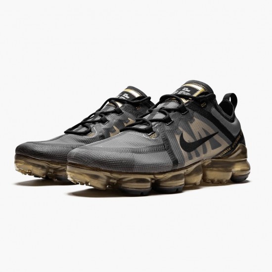 Nike Air VaporMax 2019 Sort Metallic Guld AR6631 002 Dame/Herre