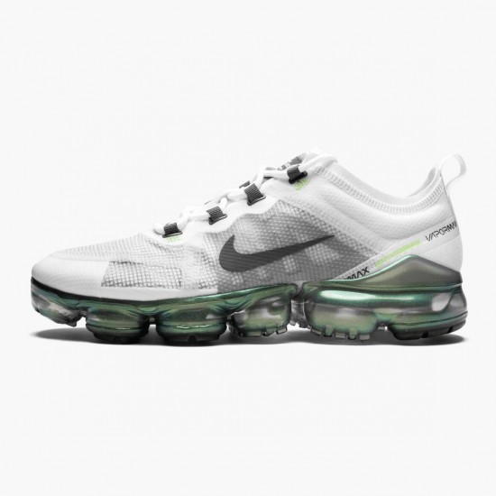 Nike Air VaporMax 2019 Premium Hvid Platin Tint Lime Blast AT6810 100 Dame/Herre