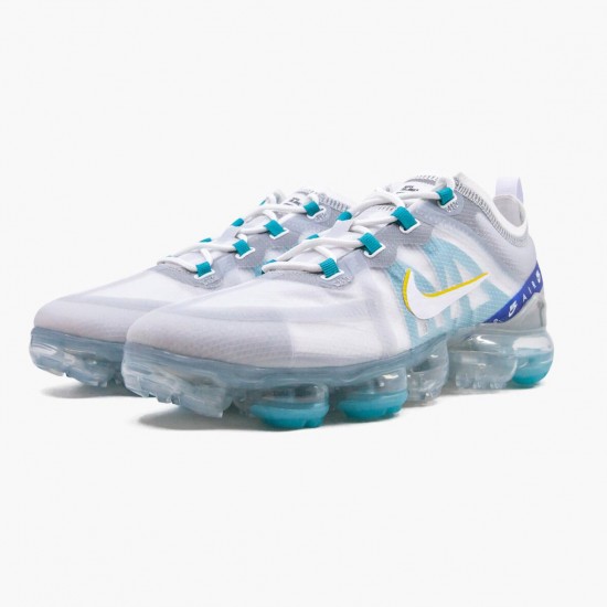 Nike Air VaporMax 2019 Hvid University Guld Wolf Grå CI1240 102 Dame/Herre