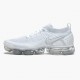 Nike Air VaporMax Flyknit 2 Hvid Vast Grå 942842 105 Dame/Herre