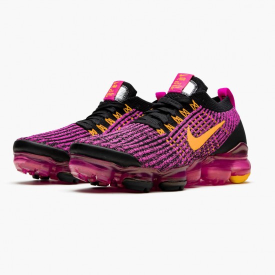 Nike Air VaporMax Flyknit 3 Laser Fuchsia Laser Orange 910 600 Dame