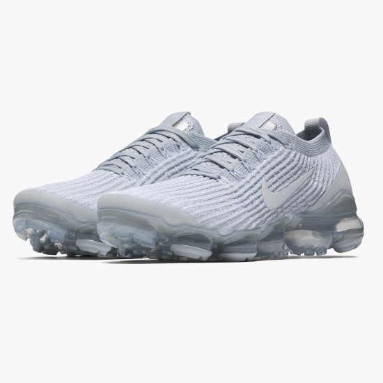 Nike Air VaporMax Flyknit 3 Pure Platin 910 100 Dame/Herre