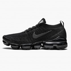 Nike Air VaporMax Flyknit 3 Triple Sort 910 002 Herre 