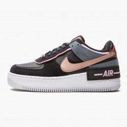 Dame Nike Air Force 1 Low Shadow Sort Light Arctic Lyserød Claystone Rød CU5315-001