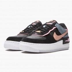 Dame Nike Air Force 1 Low Shadow Sort Light Arctic Lyserød Claystone Rød CU5315-001