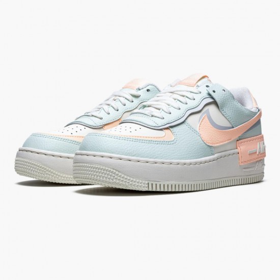 Dame Nike Air Force 1 Shadow Barely Grøn Crimson Tint CU8591 104