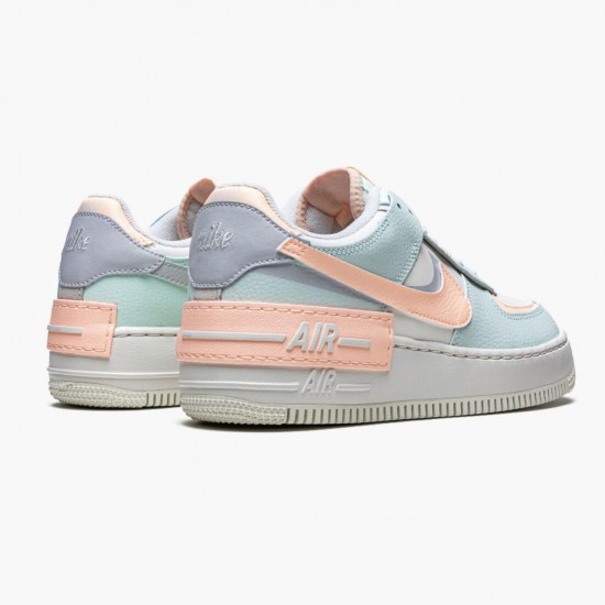 Dame Nike Air Force 1 Shadow Barely Grøn Crimson Tint CU8591 104