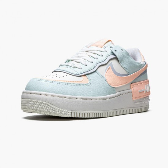 Dame Nike Air Force 1 Shadow Barely Grøn Crimson Tint CU8591 104