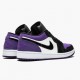 Nike Air Jordan 1 Low Court Purple Dame/Herre 553558 125 Hvid/Sort-Court Lilla